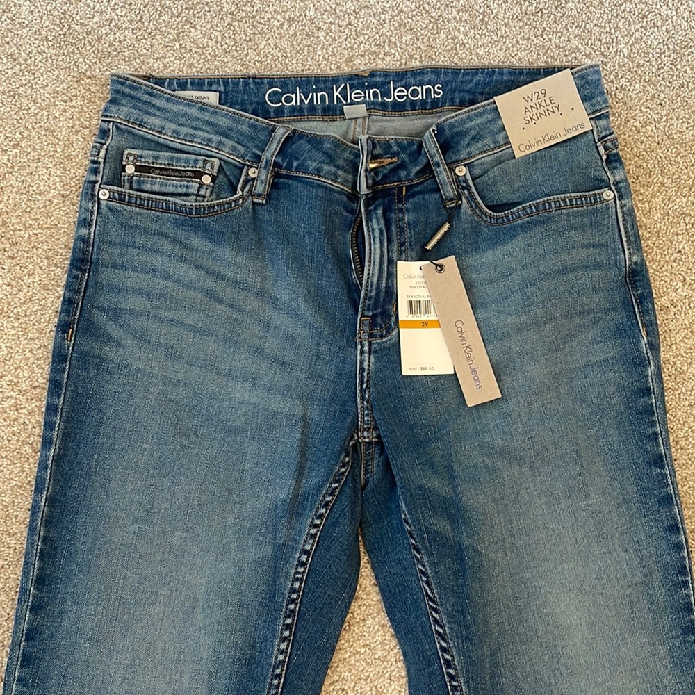 Calvin Klein skinny ankle jeans